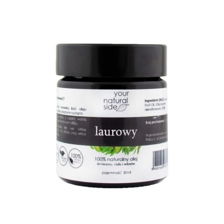 YOUR NATURAL SIDE Olej Laurowy nierafinowany 30ml słoik szklany